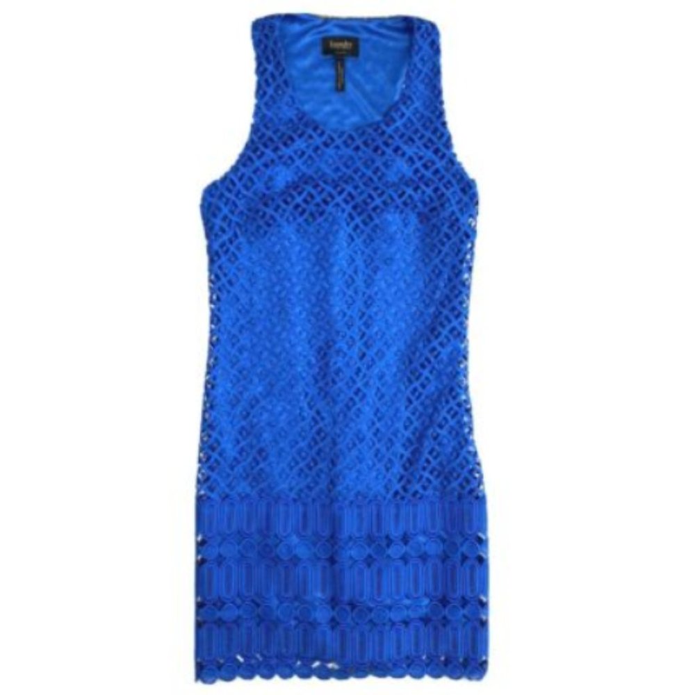 Laundry Shelli Segal 2 Blue Sleeveless Dress Shift